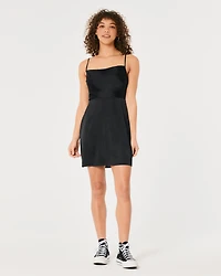 Satin Mini Dress