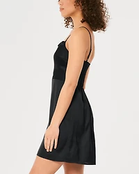 Satin Mini Dress