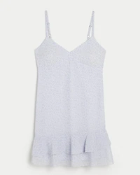 Ruffle Chiffon Mini Dress