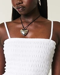 Strapless Smocked Bodice Mini Dress
