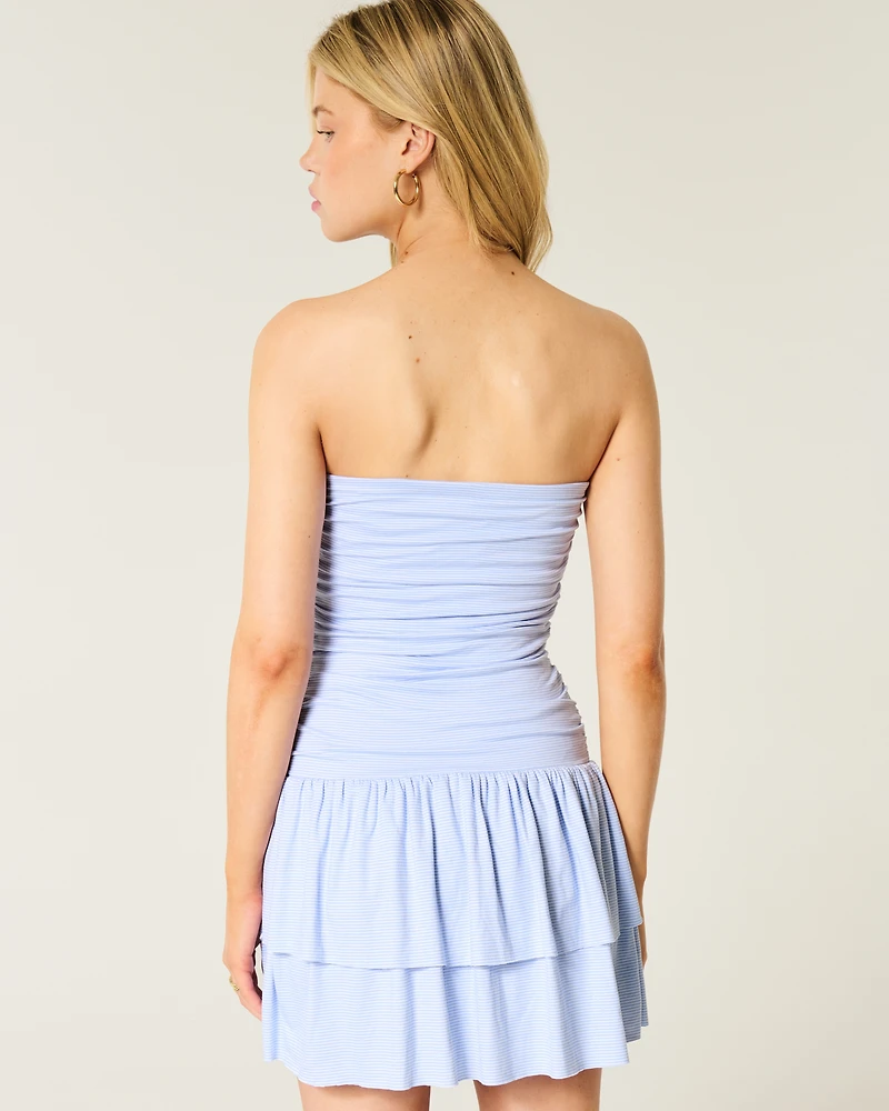 Strapless Knit Skort Dress