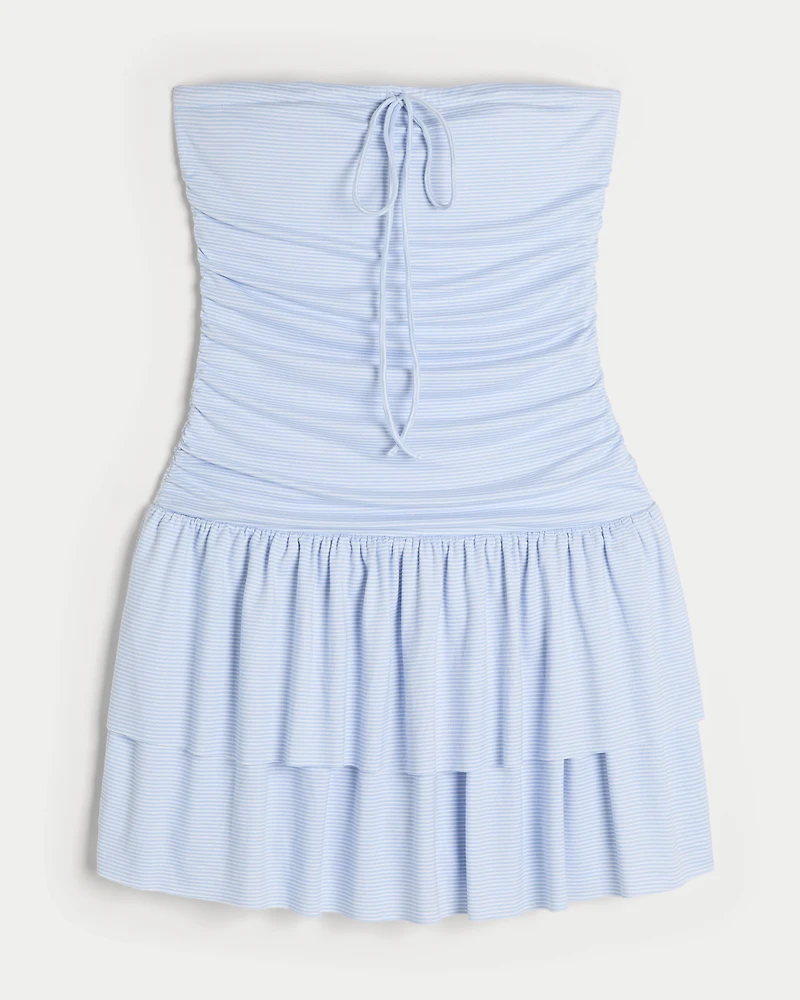 Strapless Knit Skort Dress