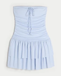 Strapless Knit Skort Dress
