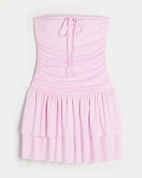 Strapless Knit Skort Dress