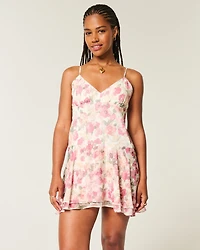 Asymmetrical Hem Mini Dress