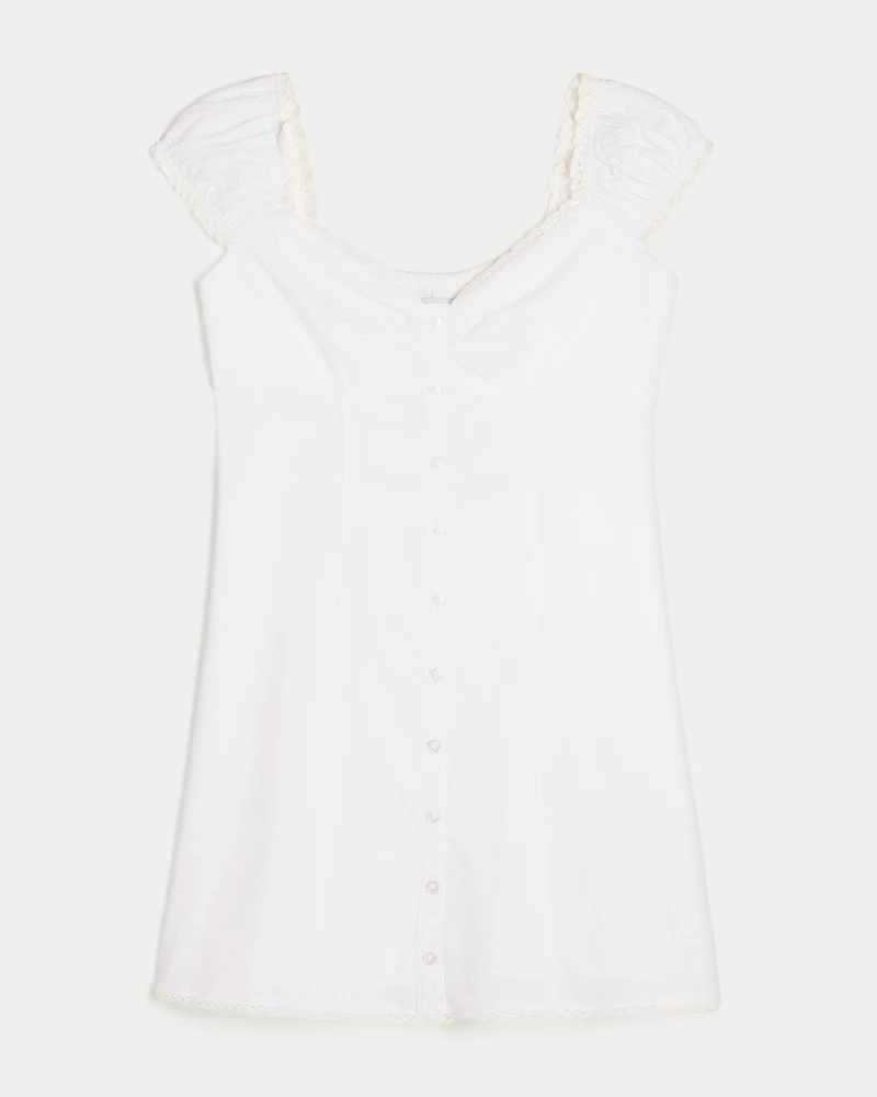 Cap Sleeve Shirt Dress