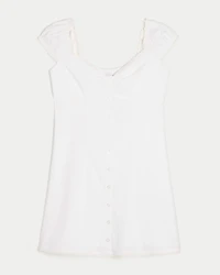 Cap Sleeve Shirt Dress