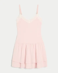 Knit Tiered Mini Dress