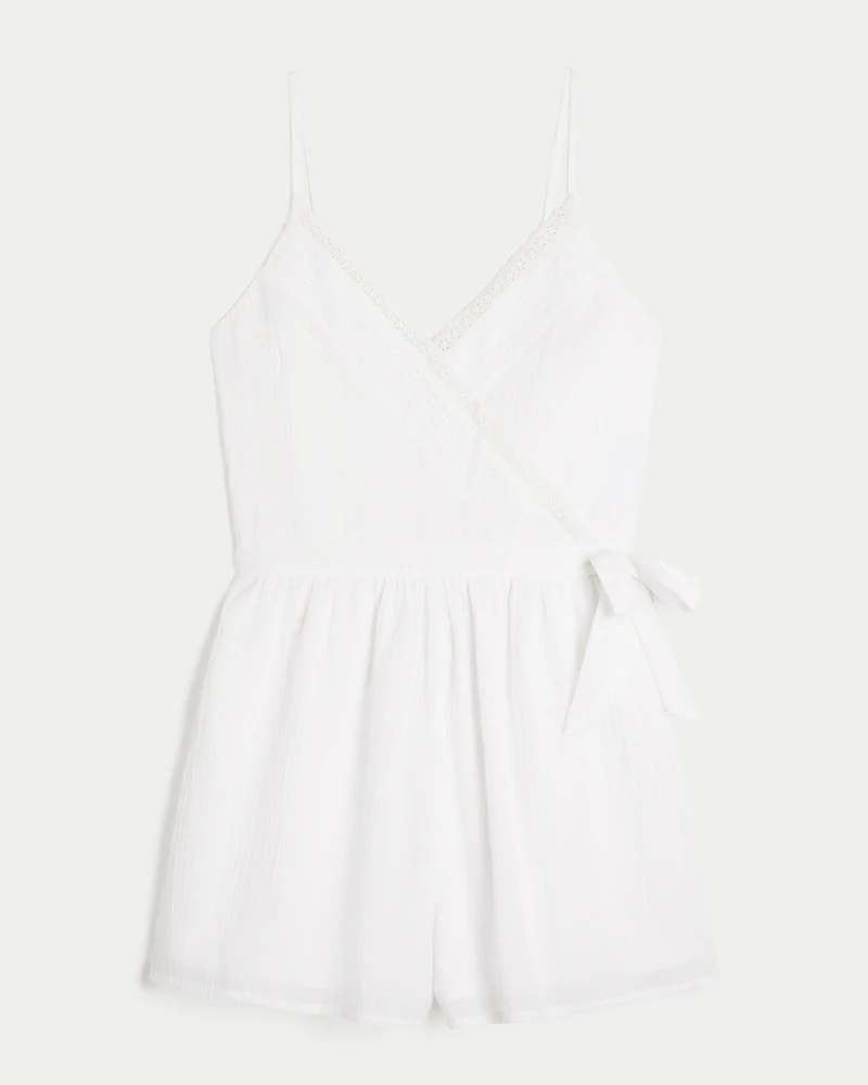 V-Neck Side Tie Romper