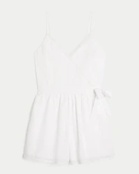 V-Neck Side Tie Romper