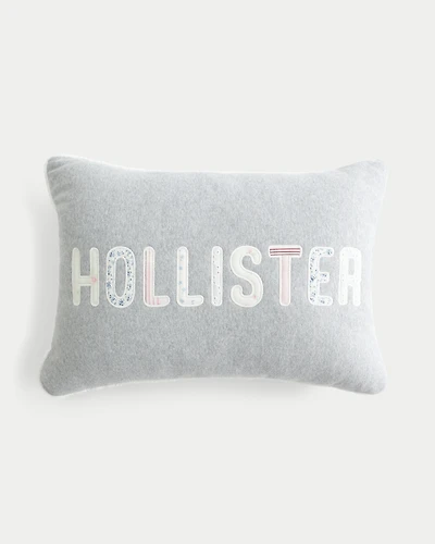 Hollister x Target Patchwork Logo Graphic Lumbar Bed Pillow