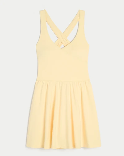Gilly Hicks Active Recharge Wrap Halter Dress