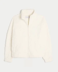Gilly Hicks Sherpa Zip-Up Sweatshirt