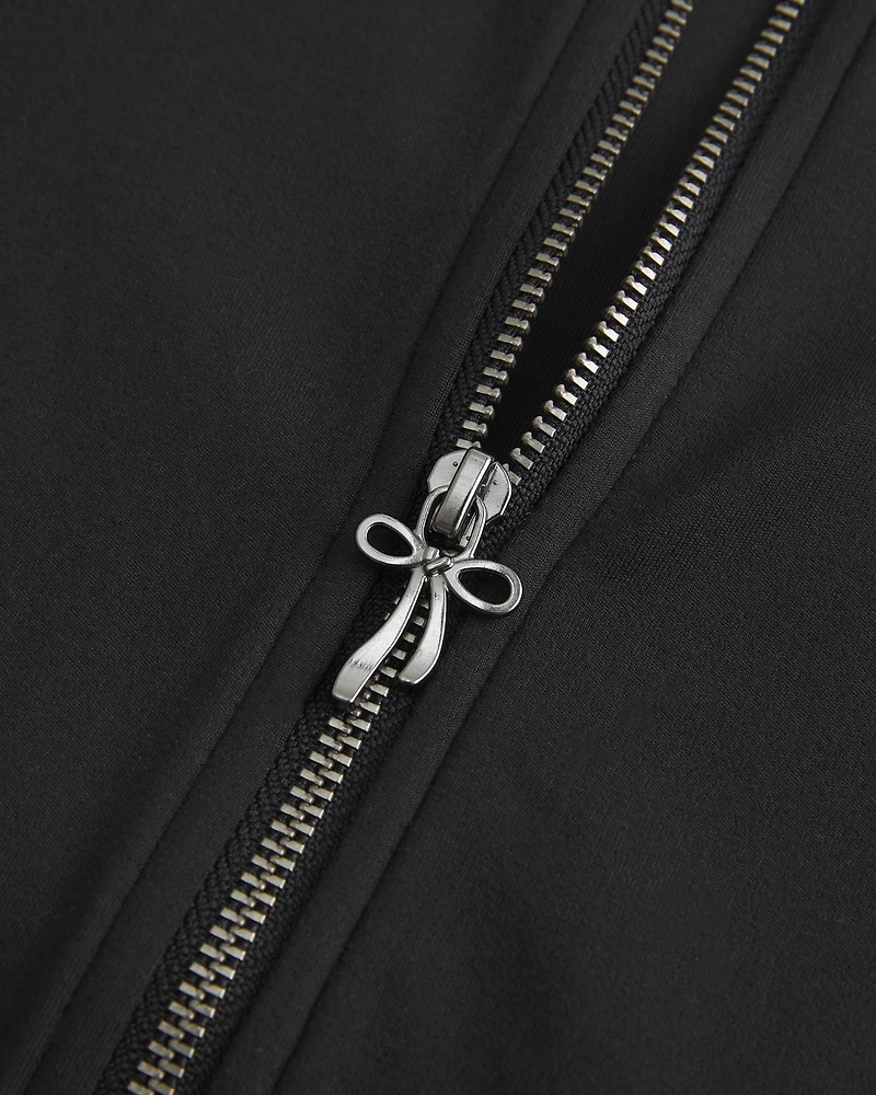 Gilly Hicks Active Recharge Side-Tie Zip-Up Jacket