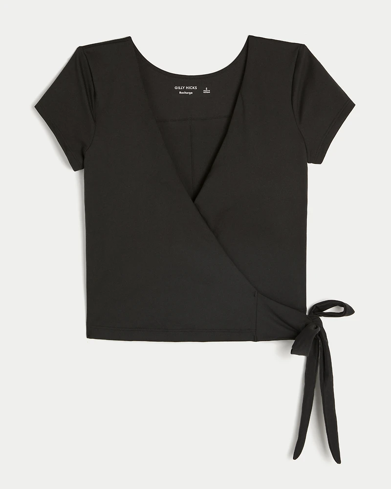 Gilly Hicks Active Recharge Wrap Top