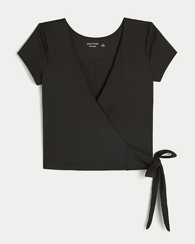 Gilly Hicks Active Recharge Wrap Top