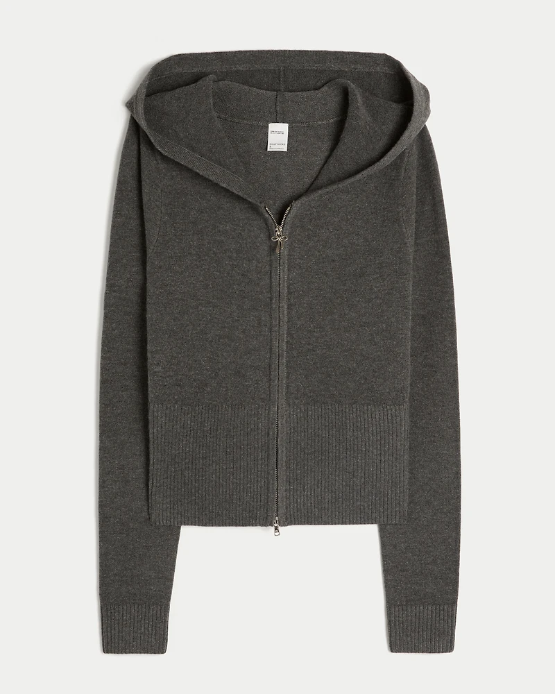 Gilly Hicks Zip-Up Sweater Hoodie