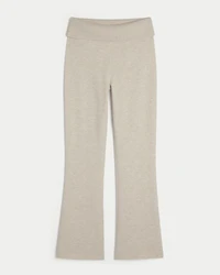 Gilly Hicks Cozy Sweater-Knit Foldover Waist Boot Pants