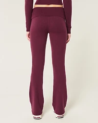 Gilly Hicks Cozy Sweater-Knit Foldover Waist Boot Pants