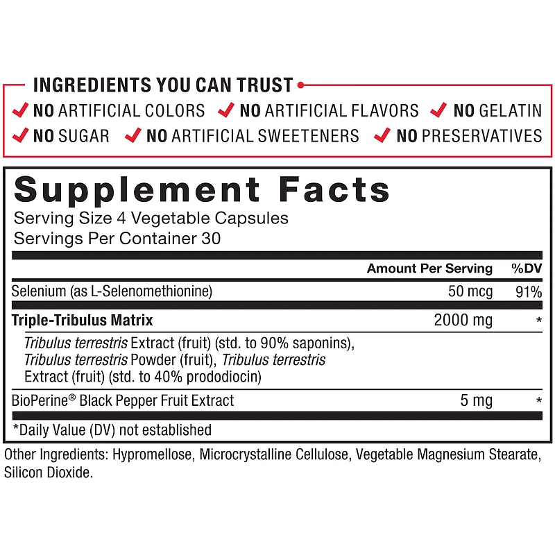 Tribulus Max Rapid Release Capsules