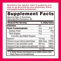 Vitamin World eye happy Lutein + Vitamins Gummies