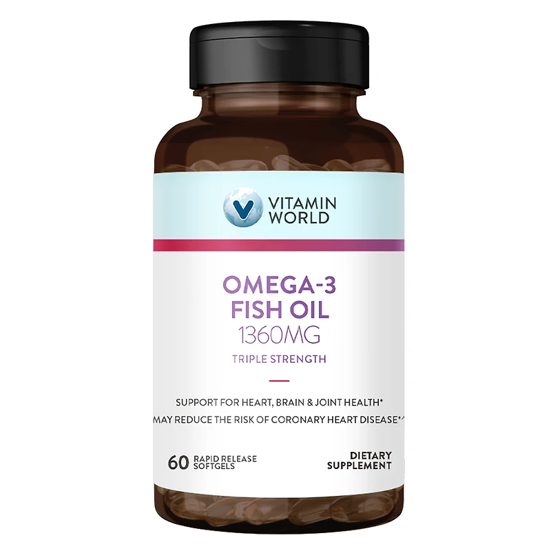 Triple Strength Omega-3 Fish Oil 1360 MG