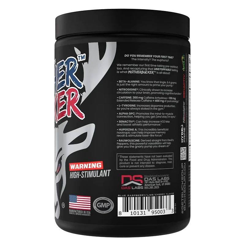 Bucked Up Mother Bucker Pre-Workout Rocket Pop