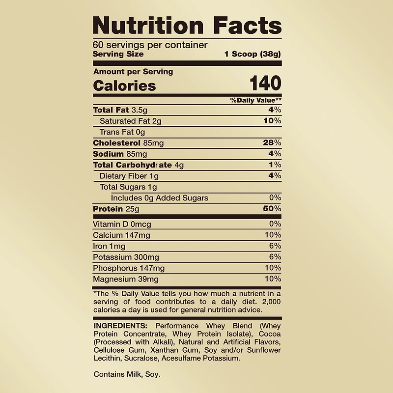 Performance Whey Protein - Chocolate Milkshake (60 Servings)