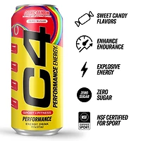 C4 Energy Carbonated Cosmic Rainbow 16oz