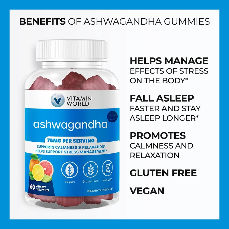 Calm Ashwagandha Stress Support Gummies