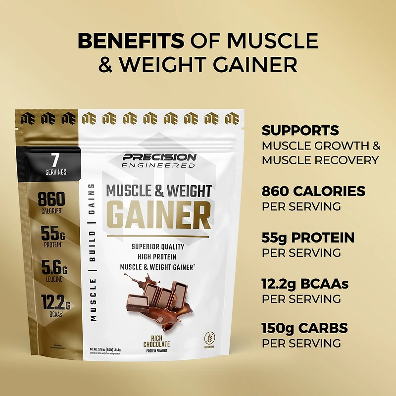 Muscle & Weight Gainer - Rich Chocolate (7 Servings)