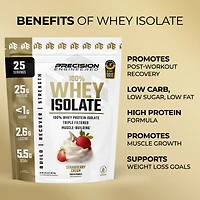 100% Whey Isolate - Strawberry Cream (25 Servings)