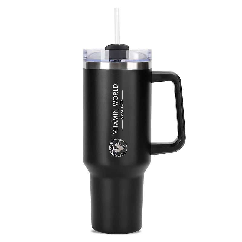 VW Tumbler with Straw Black 40oz