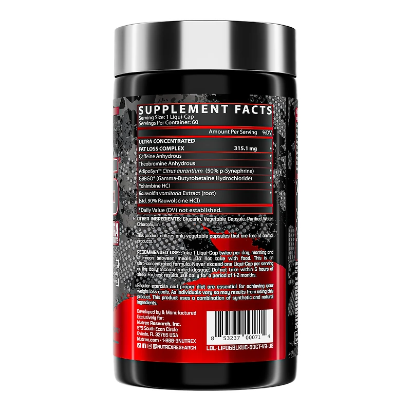 Nutrex LIPO 6 Black Ultra Concentrate 60caps