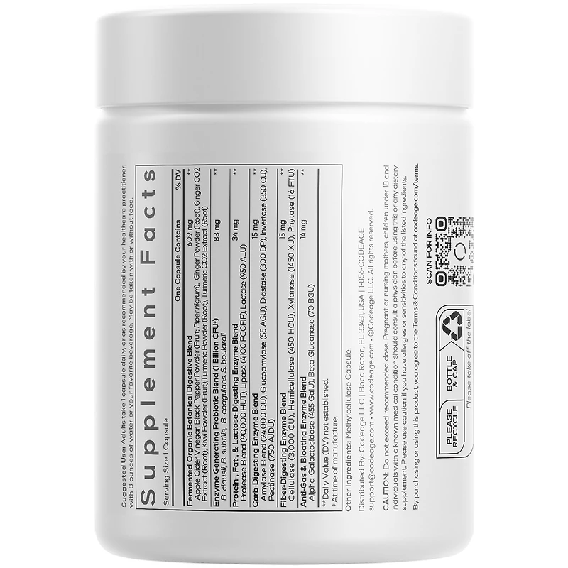 Codeage Digestive Enzymes 90 CAPS