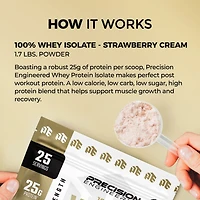 100% Whey Isolate - Strawberry Cream (25 Servings)