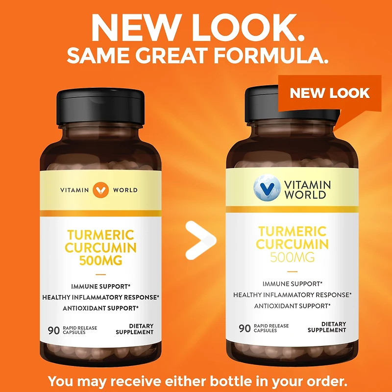 Turmeric Curcumin 500MG 90 Rapid Release Capsules