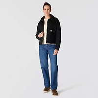 Women's Rugged Flex® Loose Fit Canvas Sherpa-Lined Jacket - 2 Warmer Rating
