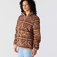 Women's Loose Fit Fleece Pullover - 3 Warmest Rating