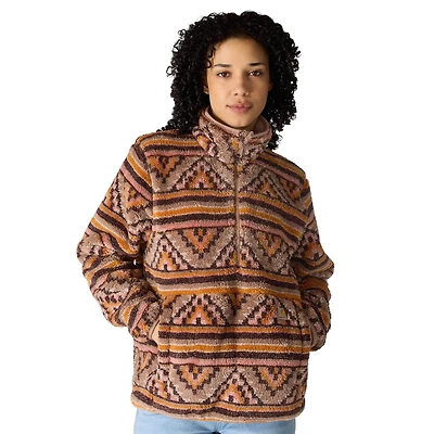 Women's Loose Fit Fleece Pullover - 3 Warmest Rating