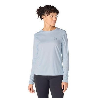Women's Force Sun Defender™ Relaxed LS Logo T-Shirt
