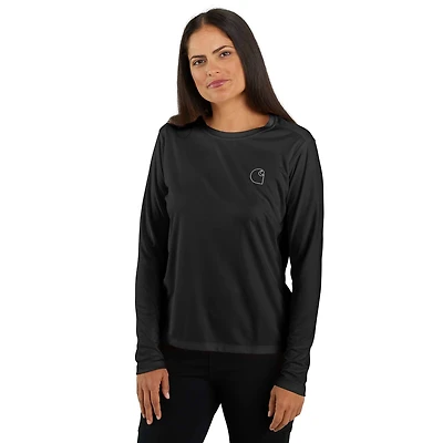 Women's Force Sun Defender™ Relaxed Fit Lightweight Long-Sleeve Logo Graphic T-Shirt