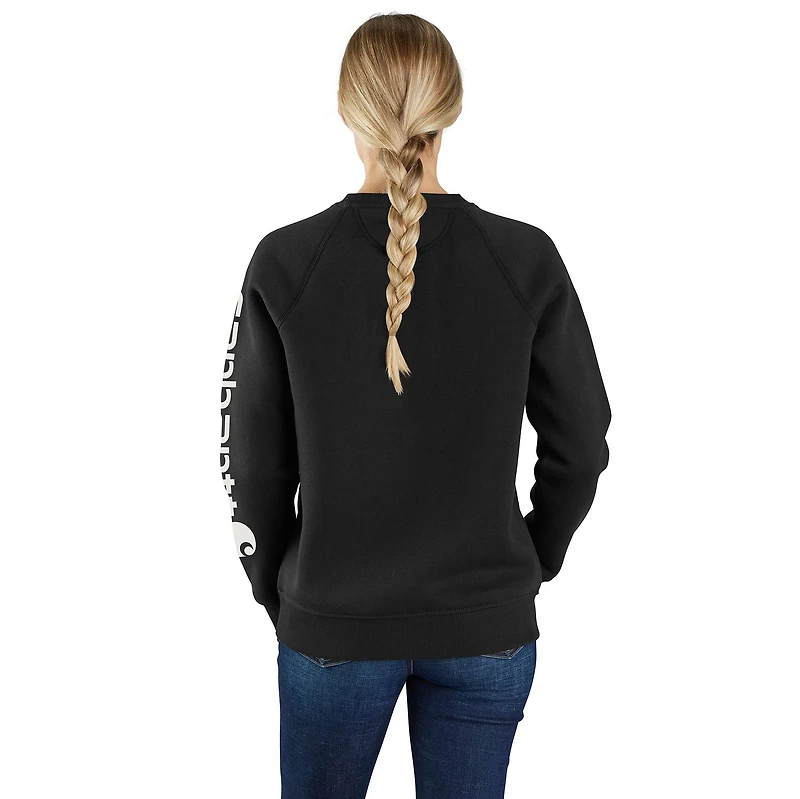 Women's Relaxed Fit Midweight Graphic Crewneck Sweatshirt