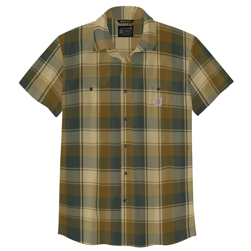 Rugged Flex® Relaxed Fit Lightweight Short-Sleeve Plaid Shirt