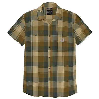 Rugged Flex® Relaxed Fit Lightweight Short-Sleeve Plaid Shirt