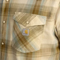 Montana Rugged Flex® Relaxed Fit Lightweight Long-Sleeve Snap-Front Plaid Shirt