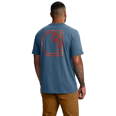 Relaxed Fit Lightweight Short-Sleeve Pocket C Graphic T-Shirt