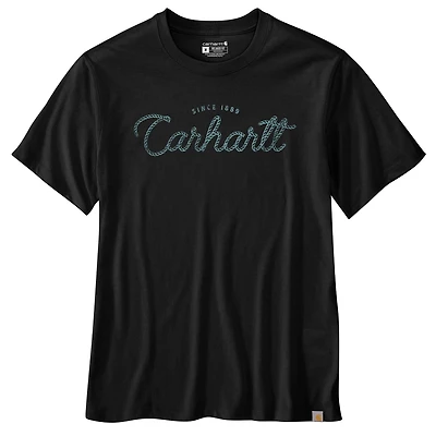 Relaxed Fit Lightweight Short-Sleeve Script Graphic T-Shirt