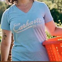 Women's TENCEL™ Fiber Series Relaxed Fit Short-Sleeve Graphic V-Neck T-Shirt