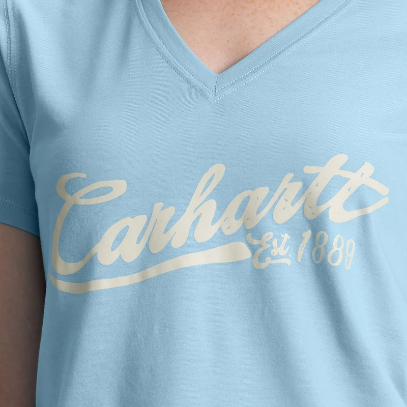 Women's TENCEL™ Fiber Series Relaxed Fit Short-Sleeve Graphic V-Neck T-Shirt